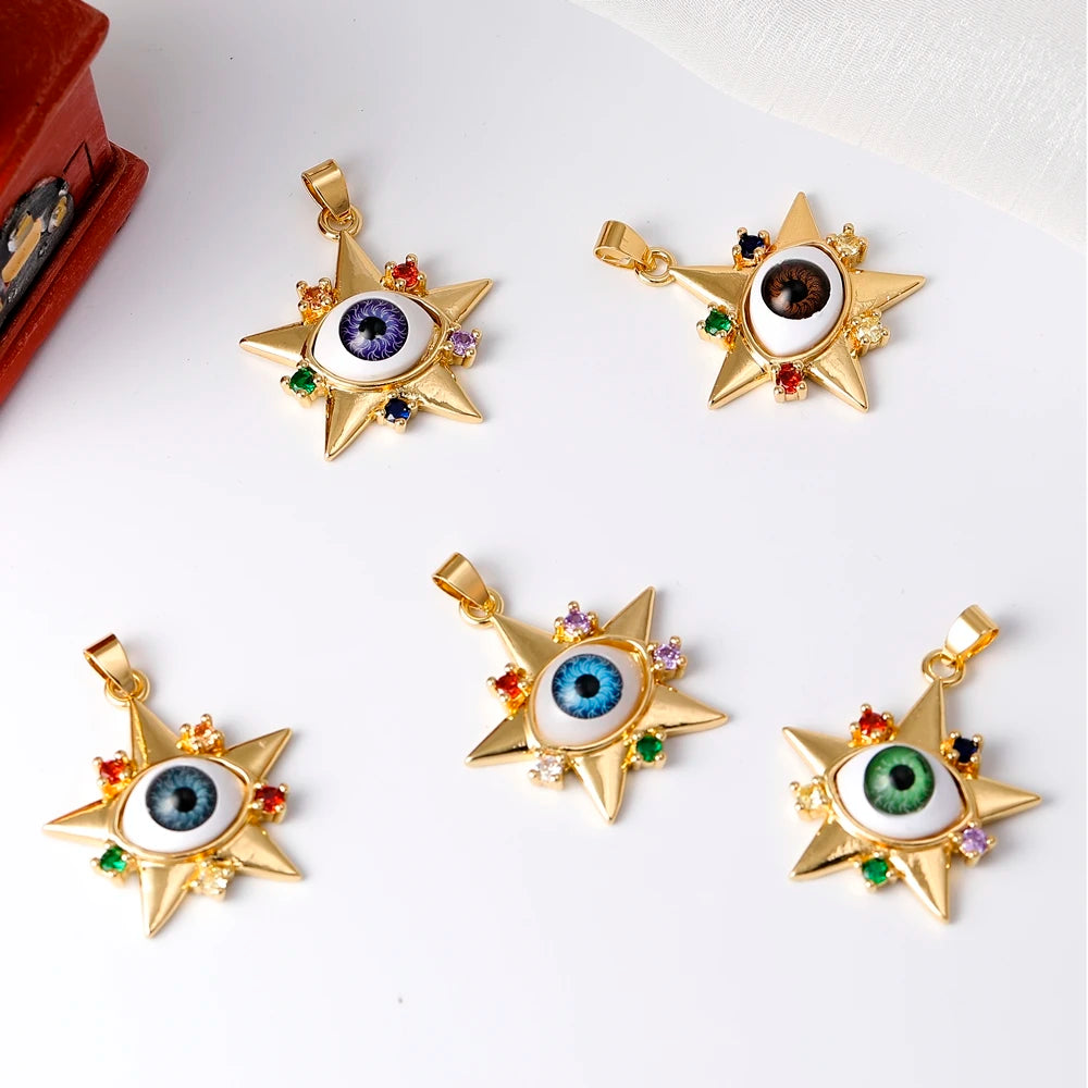 ✨ DIY Resin Pendant Charms – Handmade Love Heart, Hamsa Hand, Sun & Greek Evil Eye for Bracelets & Necklaces