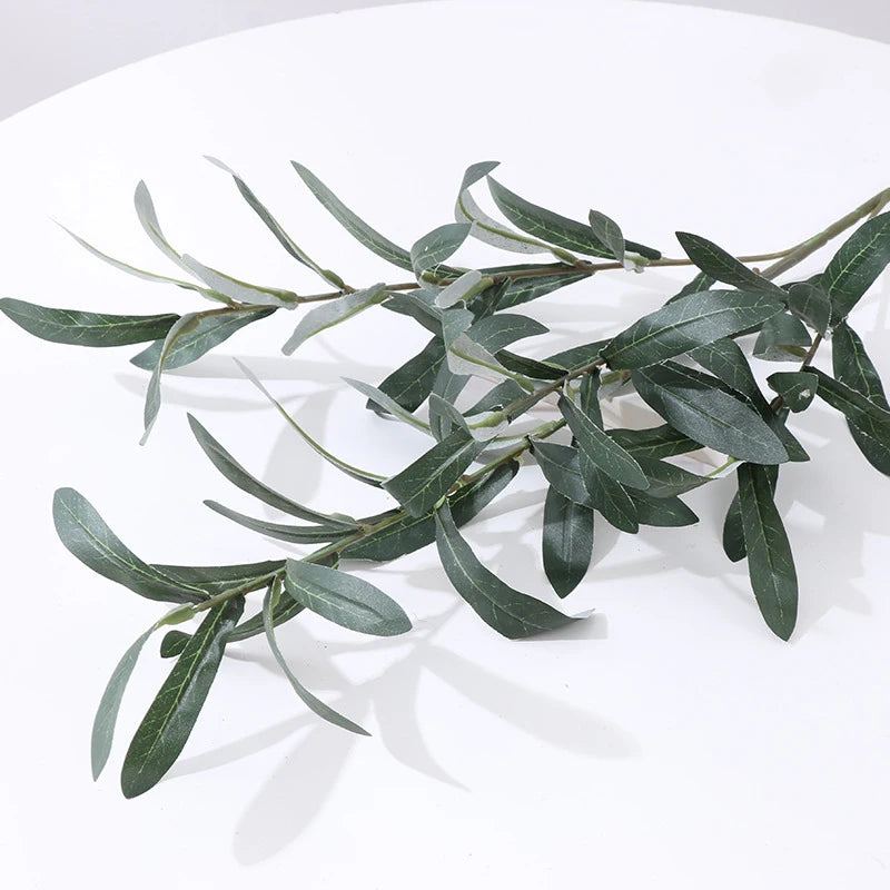 Decorative Artificial Olive Leaf Branches – Greenery for Weddings, Events & Photos