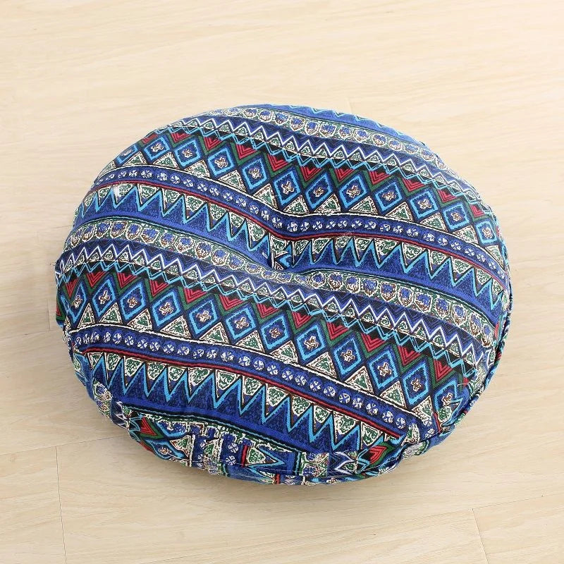 🪷 Linen Futon Floor Cushion 🧘♀️ | Japanese Tatami Round Seat Pad 🌿 | Thickened & Washable 🛋️ | Perfect for Bay Window, Yoga, Meditation & Home Decor ✨