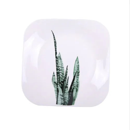 ๐ฟ 8-Inch Green Plants Ceramic Dinner Plate ๐ฝ๏ธ