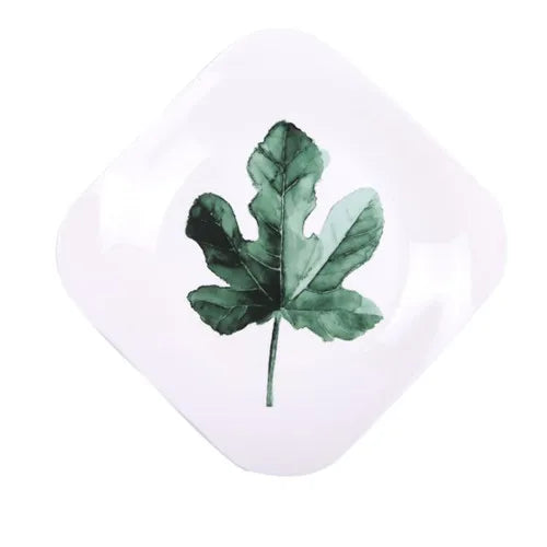 ๐ฟ 8-Inch Green Plants Ceramic Dinner Plate ๐ฝ๏ธ