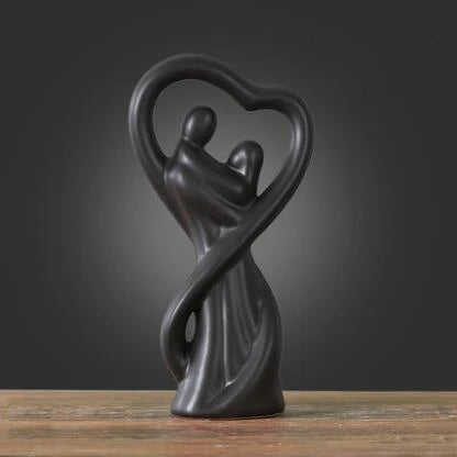 Swan and Deer Ceramic Crafts – Elegant Animal Sculptures for Living Room or Desk Display