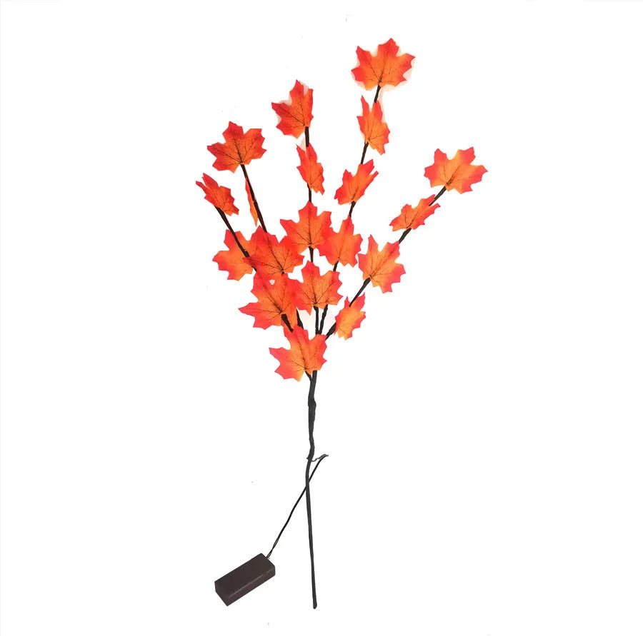 🍁 20 LED Maple Leaves Branch Lamp (Battery Powered) ✨