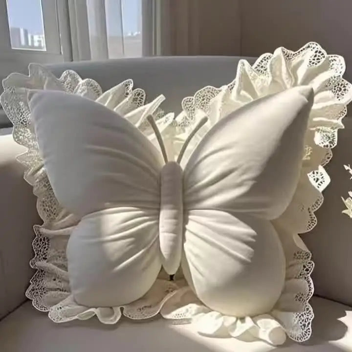 Butterfly-Shaped Throw Pillow – Cute Novelty Cushion for Sofa, Bed & Home Decor