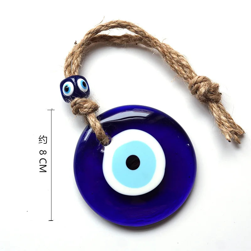 ๐งฟ Greek Evil Eye Glass Wall Hanging โ Protective Home Charm & Gift Idea