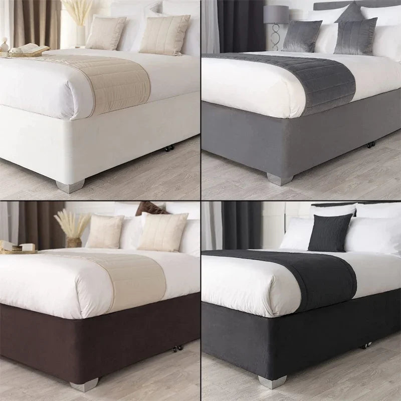 💎 Luxury Crushed Velvet Bed Base Wrap ✨