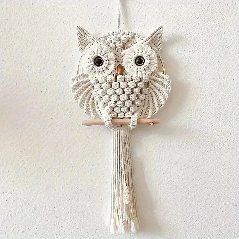 Macrame Owl Hanging Ornament