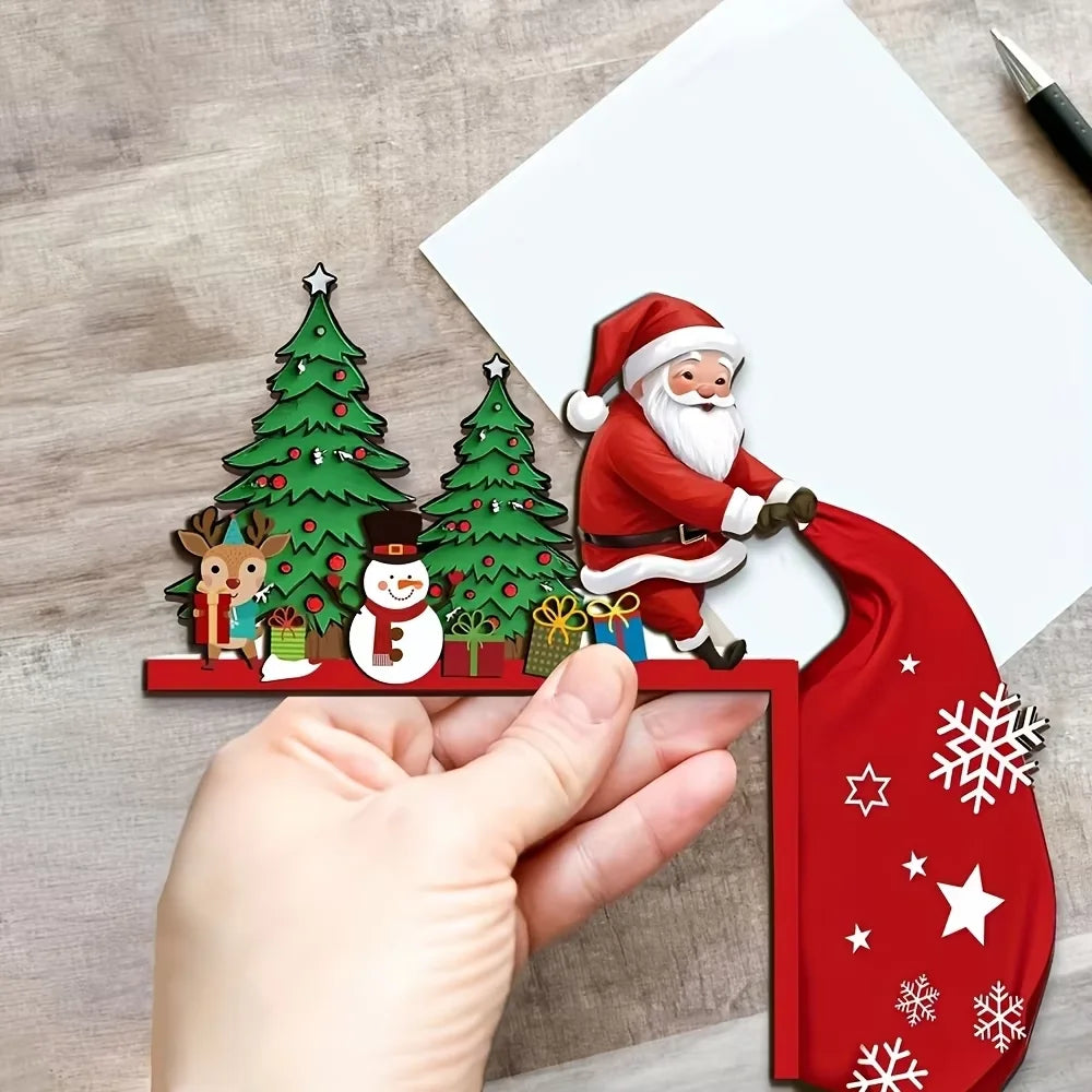 Charming Wooden Christmas Door Corner Decor (1pc) ๐
๐ฆโ | Santa, Reindeer & Snowman Accent