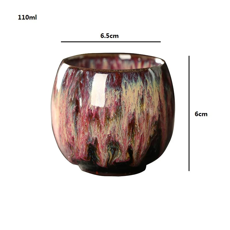 Ceramic Porcelain Tea Cup – Pottery Drinkware, Coffee & Wine Mug, 1Pc Tableware