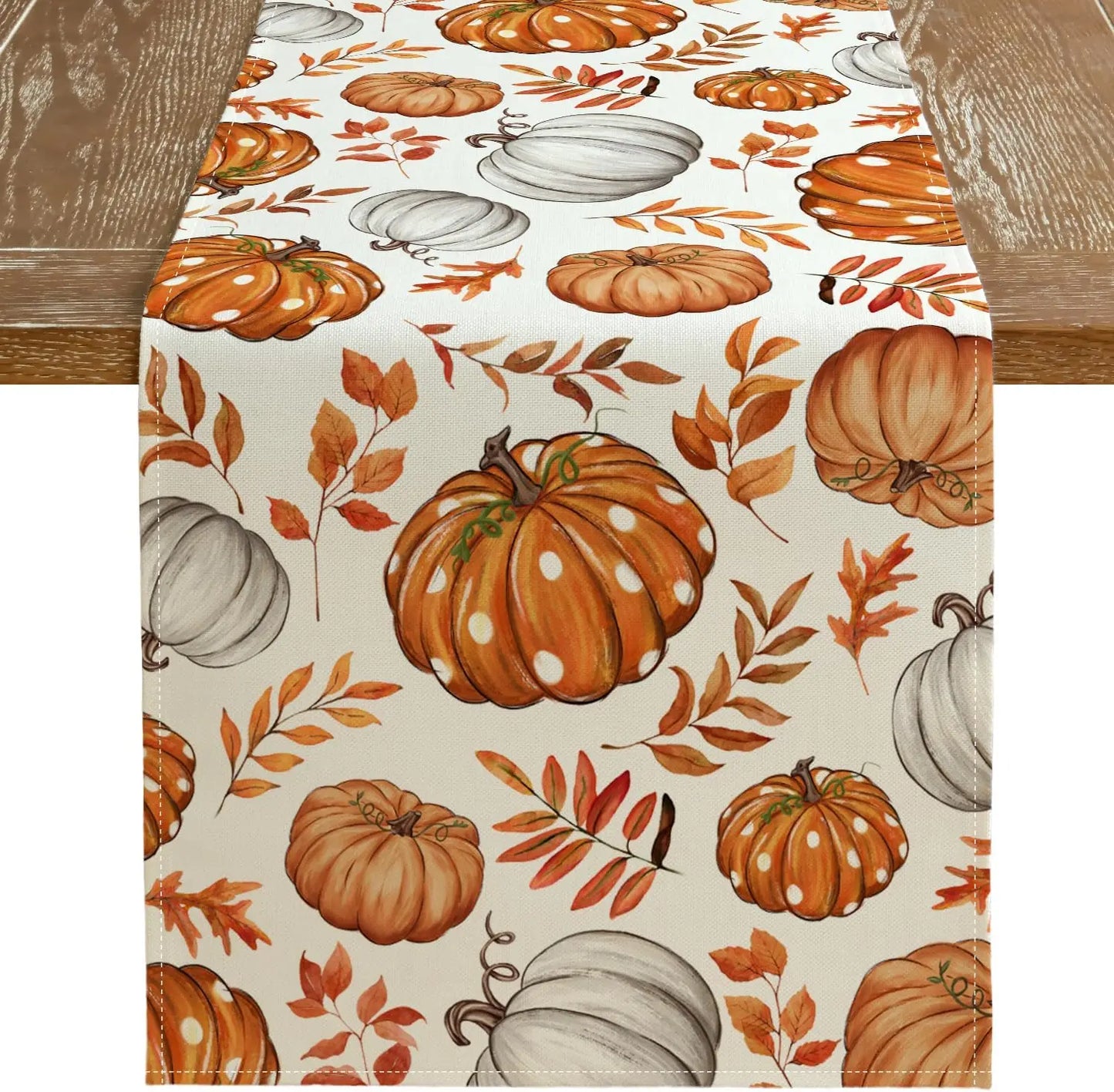 🍁 Fall Linen Table Runner 🎃