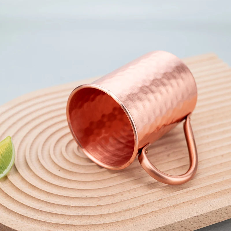 100% Copper Moscow Mule Mug ā Durable Pure Copper Beer, Coffee & Milk Cup, 1/2/3/4PCS Bar Drinkwar