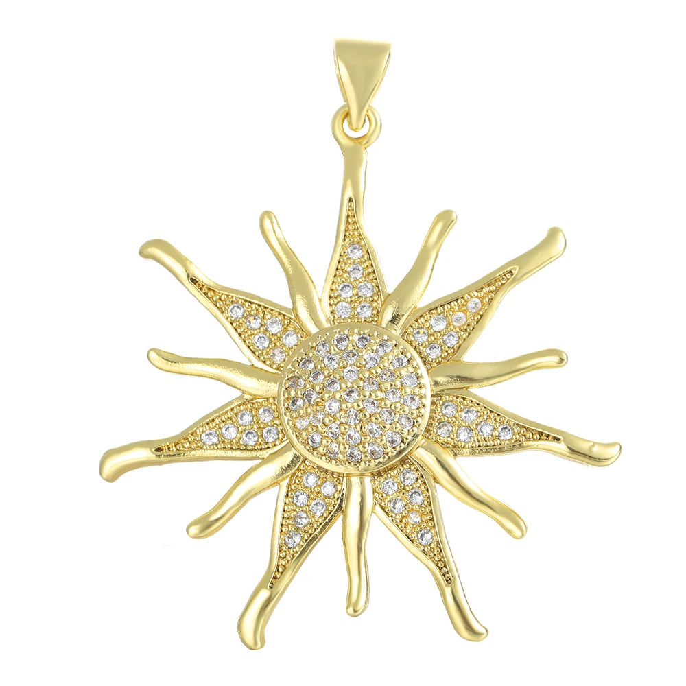 👁️ Juya 18K Gold Plated Greek Evil Eye Charms – Handmade Luxury Pendants with Cubic Zirconia for DIY Jewelry Making
