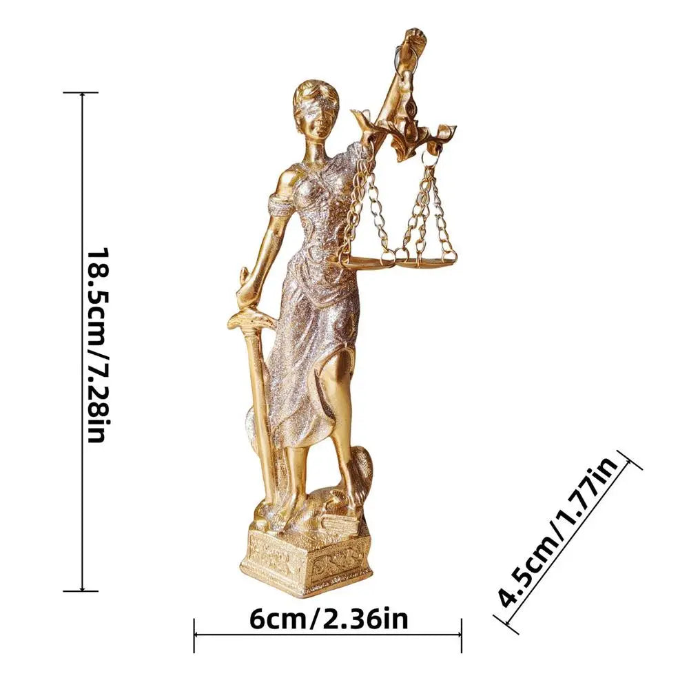 🏛️ Themis – Greek Goddess of Justice Statue | Blind Lady Justice Figurine | Mythology-Inspired Home Decor