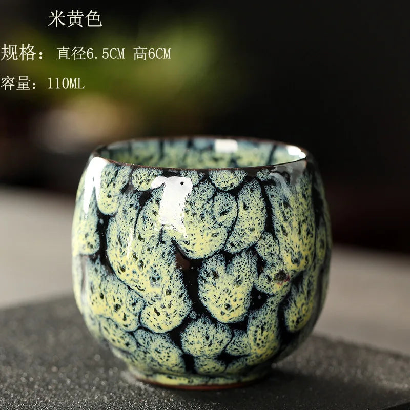 Ceramic Porcelain Tea Cup – Pottery Drinkware, Coffee & Wine Mug, 1Pc Tableware