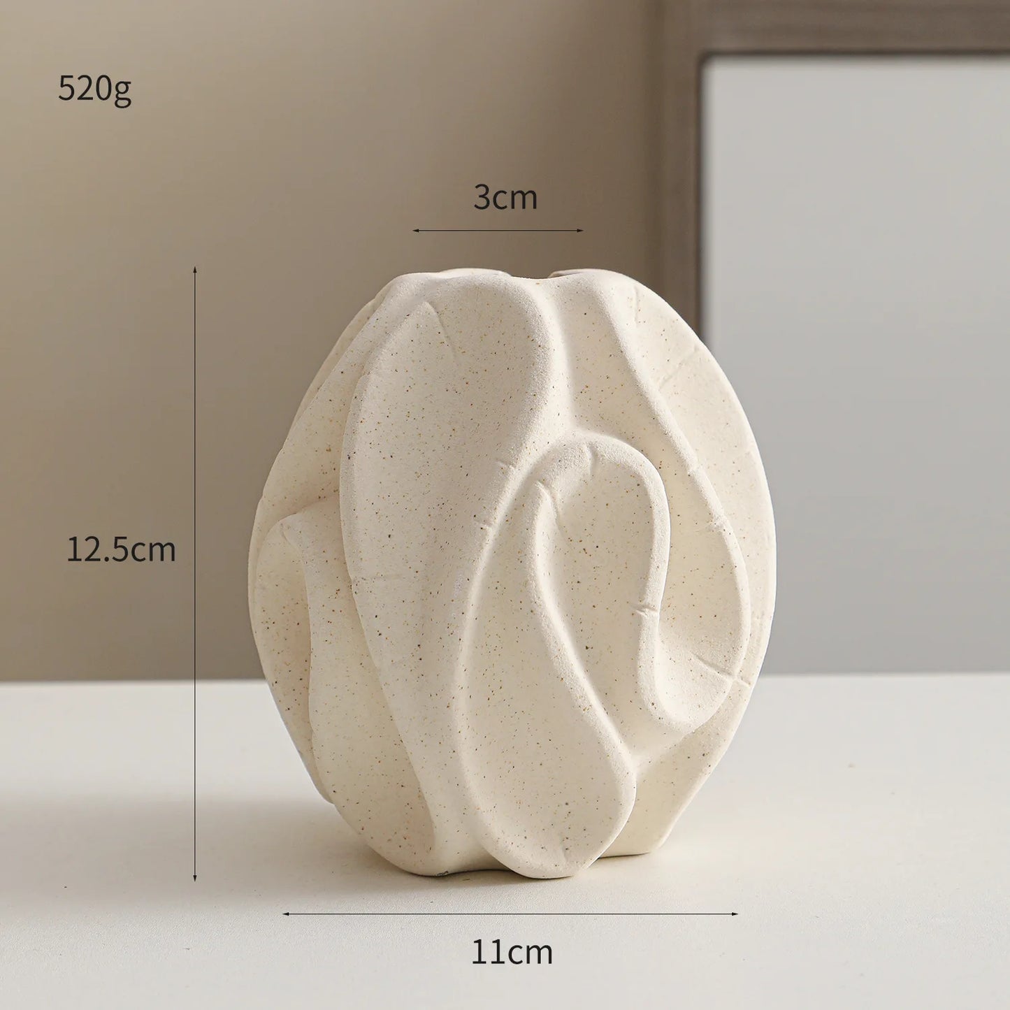 🐚 Ceramic Conch Design Vase