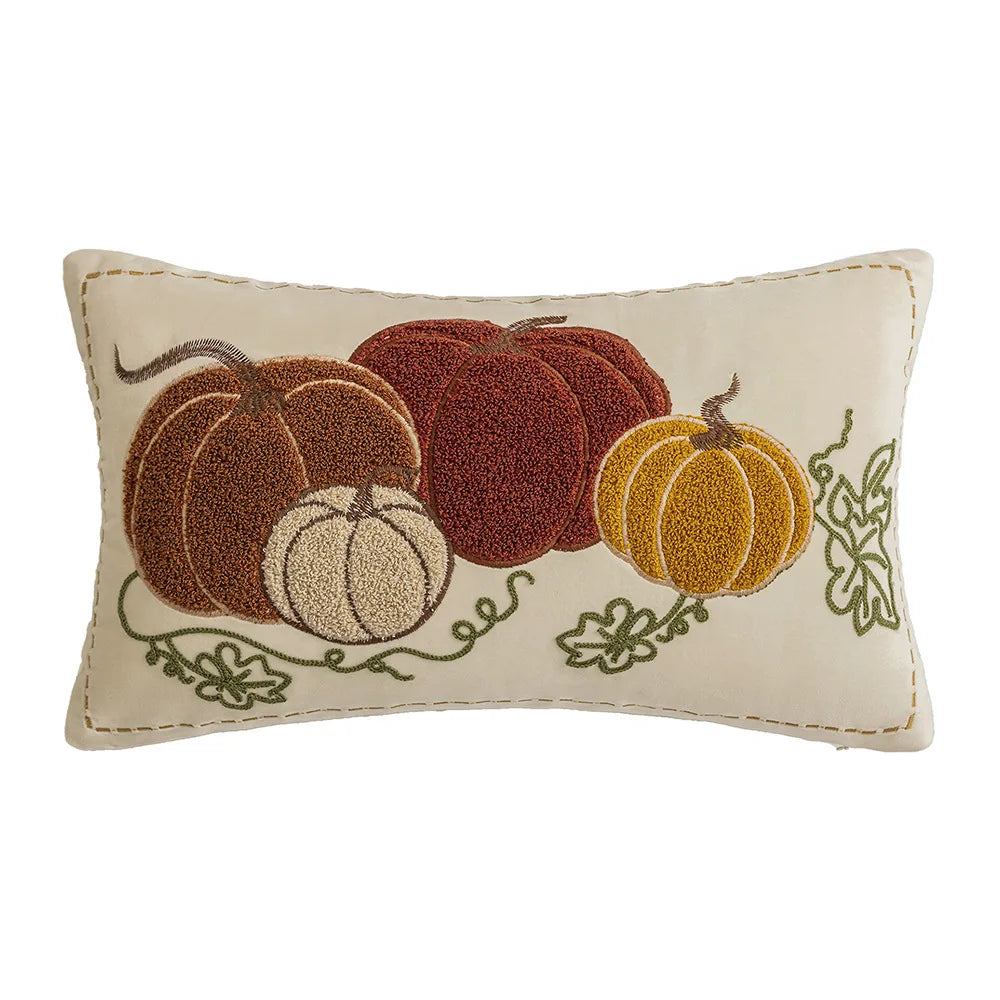 🍂 Autumn Pumpkin & Patchwork Throw Pillow Covers 🧡