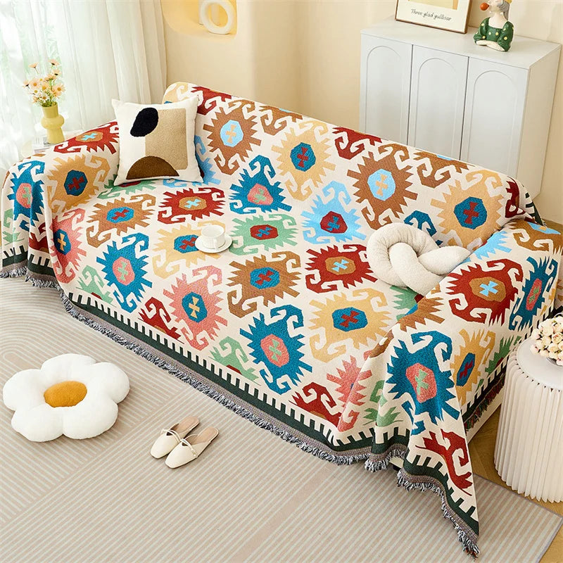 🛋️ Versatile Sofa Throw Blanket – Perfect for your living room, camping trips, picnics, and travel adventures!