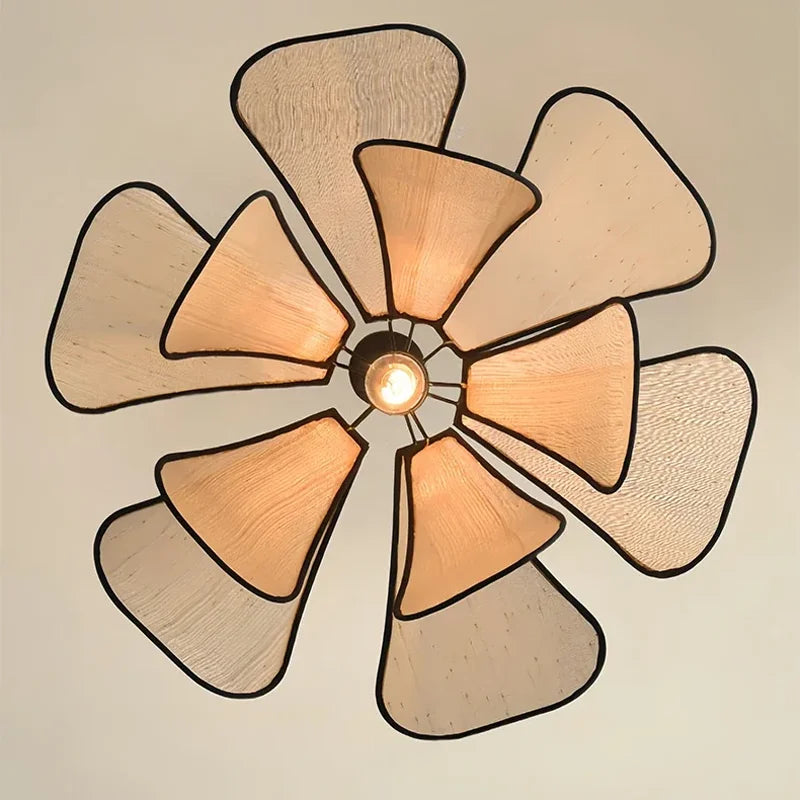 🌸 Nordic Flower Petal Pendant Light (LED Included) ✨