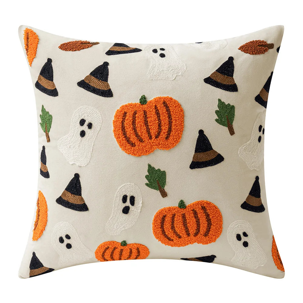 🍂 Autumn Pumpkin & Patchwork Throw Pillow Covers 🧡