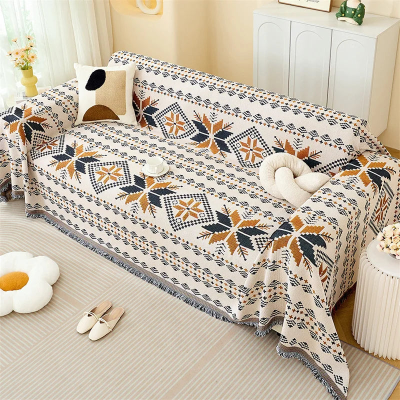 🛋️ Versatile Sofa Throw Blanket – Perfect for your living room, camping trips, picnics, and travel adventures!