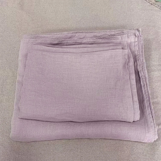 100% Linen Stone-Washed Duvet Cover & Pillowcase