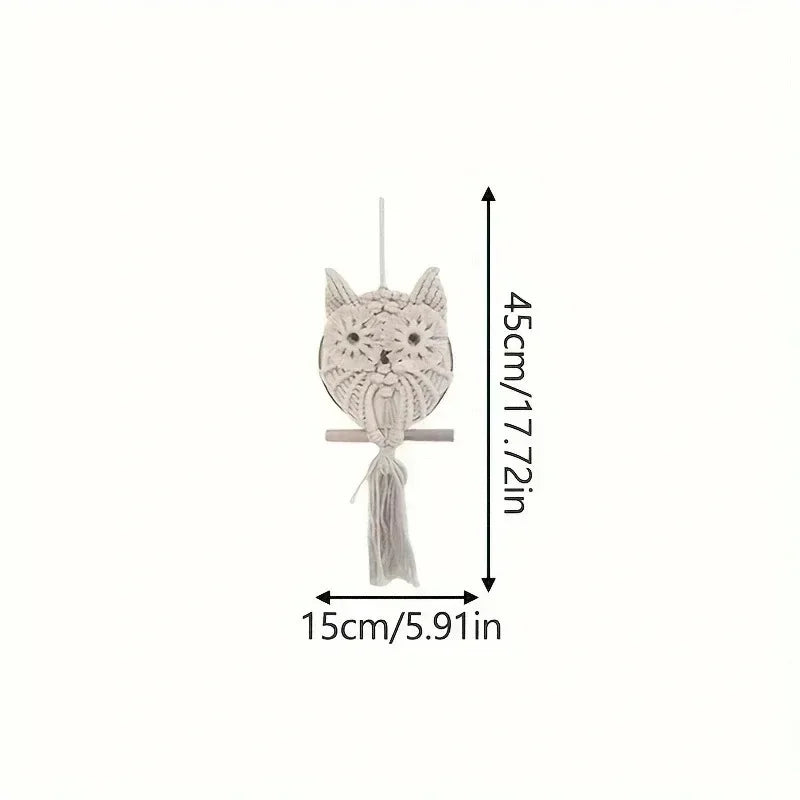 Macrame Owl Hanging Ornament