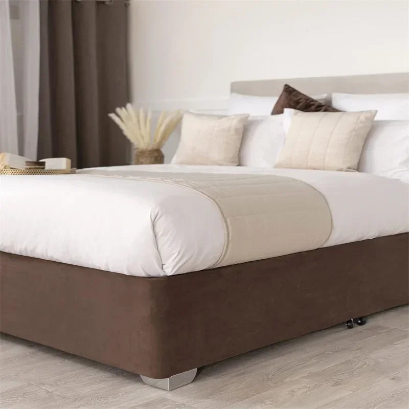 💎 Luxury Crushed Velvet Bed Base Wrap ✨