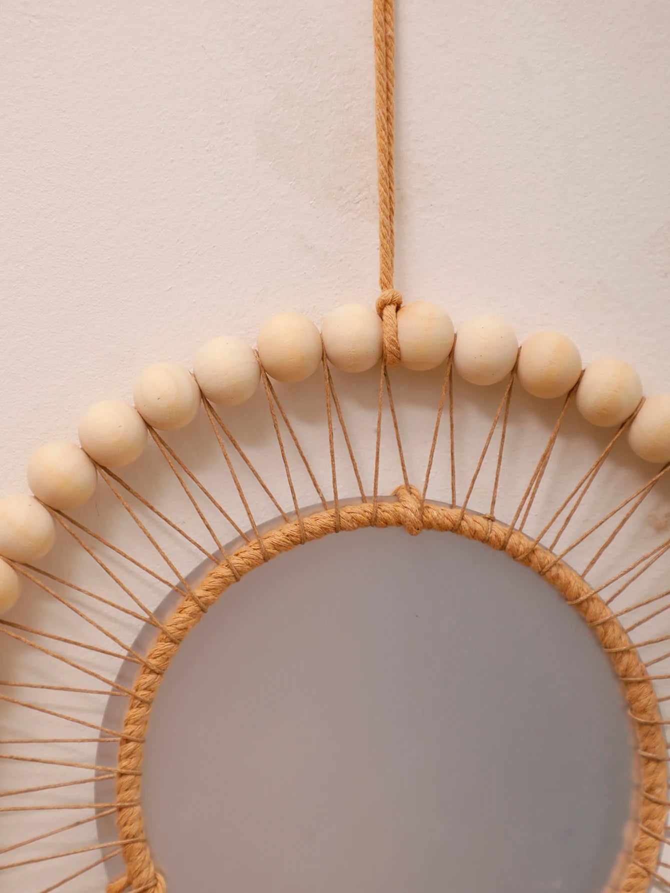 ๐ Boho Dream Catcher Macrame Wall Mirror โจ