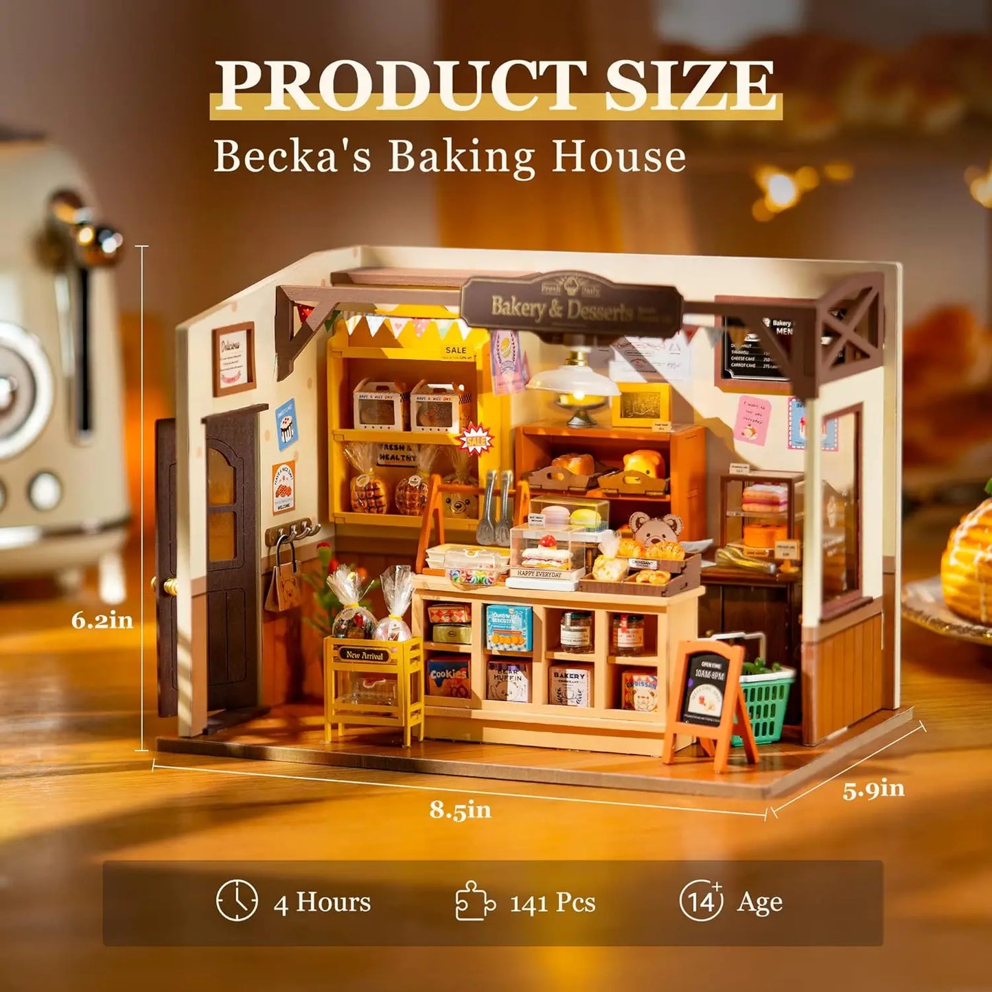 3D Puzzle DIY Miniature Dollhouse Kit (DG161) | Perfect Gift for Kids