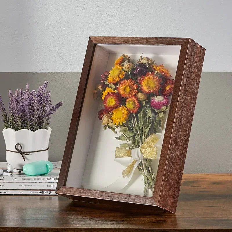 3PCS Wooden Shadow Box Frames – 3D Display Photo Frames, 3cm Depth Nordic Style Wall & Tabletop Home Décor