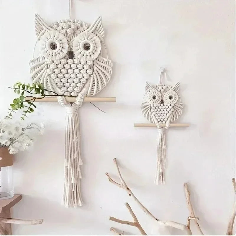 Macrame Owl Hanging Ornament