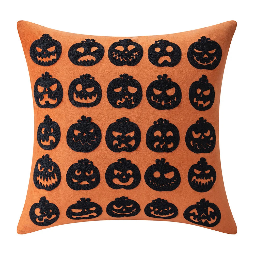 🍂 Autumn Pumpkin & Patchwork Throw Pillow Covers 🧡