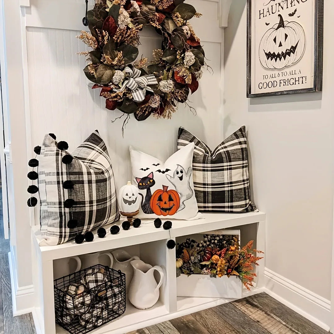 🎃👻 Halloween Magic Throw Pillow Covers 🐈⬛✨