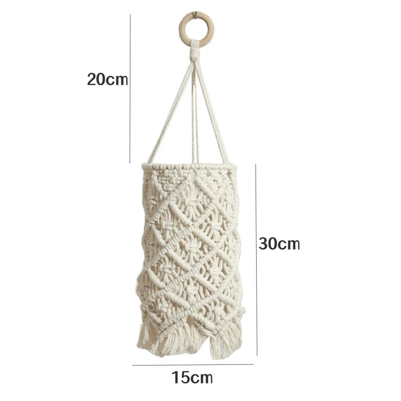 🌙 Hand-Woven Macramé Cotton Lampshade (Boho DIY Decor) ✨