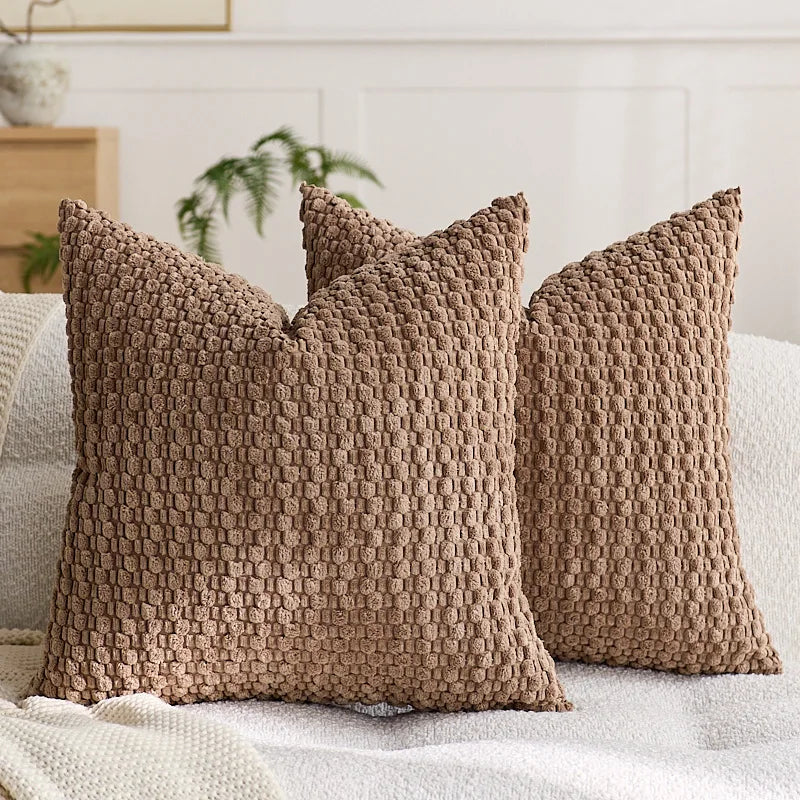 🌟 Corduroy Pillow Cover – Light Luxury & High-End 🛋️ | Modern Waist Pillow for Sofa, Bed & Bedroom Decor 🏡