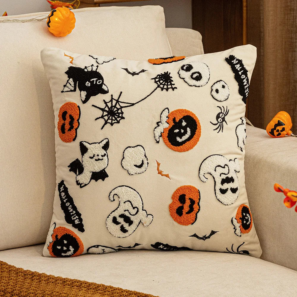 🍂 Autumn Pumpkin & Patchwork Throw Pillow Covers 🧡