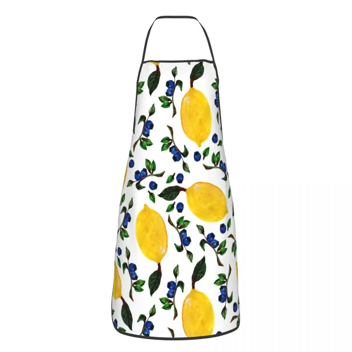 Custom Sicilian Tiles Summer Fruit Apron โ Oranges & Lemons Bib for Women & Men, Unisex Kitchen Cooking Tablier