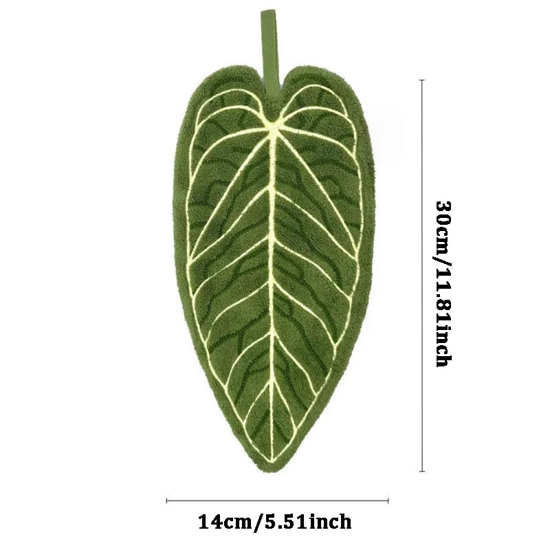 ๐ฟ Leaf Design Towel (Ultra-Absorbent & Quick-Dry) ๐