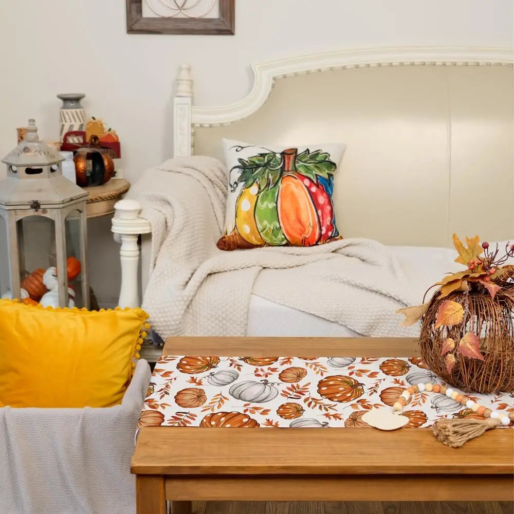 🍁 Fall Linen Table Runner 🎃