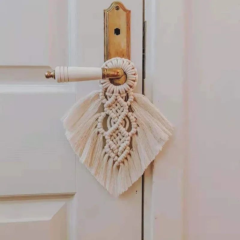 🌿 Handwoven Macramé Wall Tapestry & Door Handle Hanging ✨