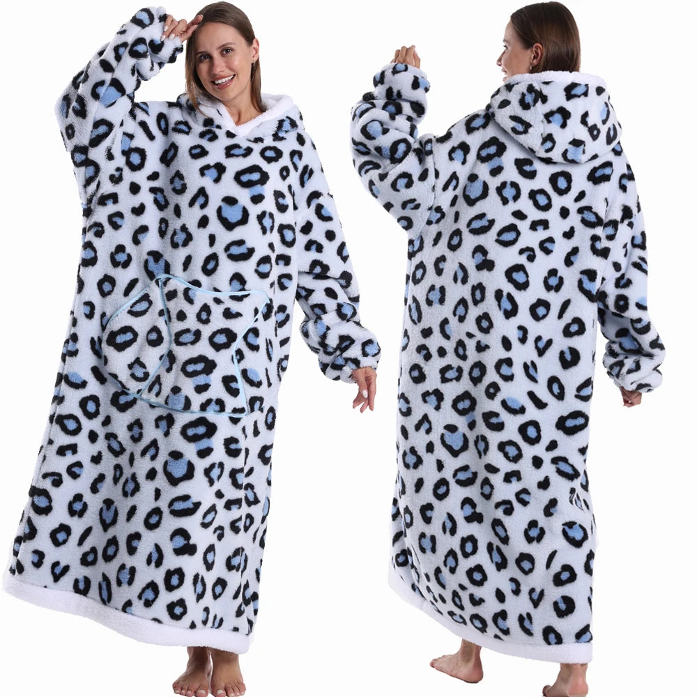 🎃👻 Oversized Wearable TV Blanket Sweatshirt (Halloween & Winter Cozy) 🛋️