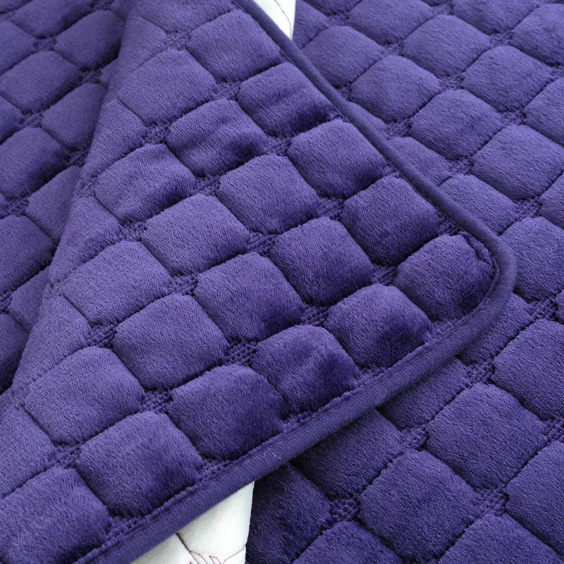Striped Thick Warm Furry Sofa Cover – Anti-Slip Sofa Mat, Cozy Living Room Blanket or Towel
