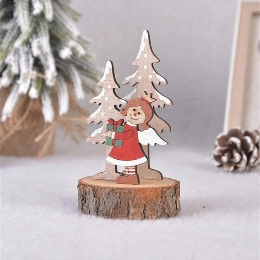 🎄✨ Mini Wooden Christmas Tree – Desktop Decoration | Wooden Ornaments for Holiday Table & Home Décor ✨🌟