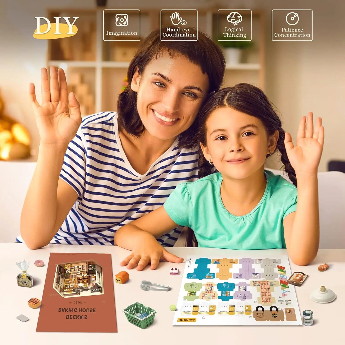 3D Puzzle DIY Miniature Dollhouse Kit (DG161) | Perfect Gift for Kids
