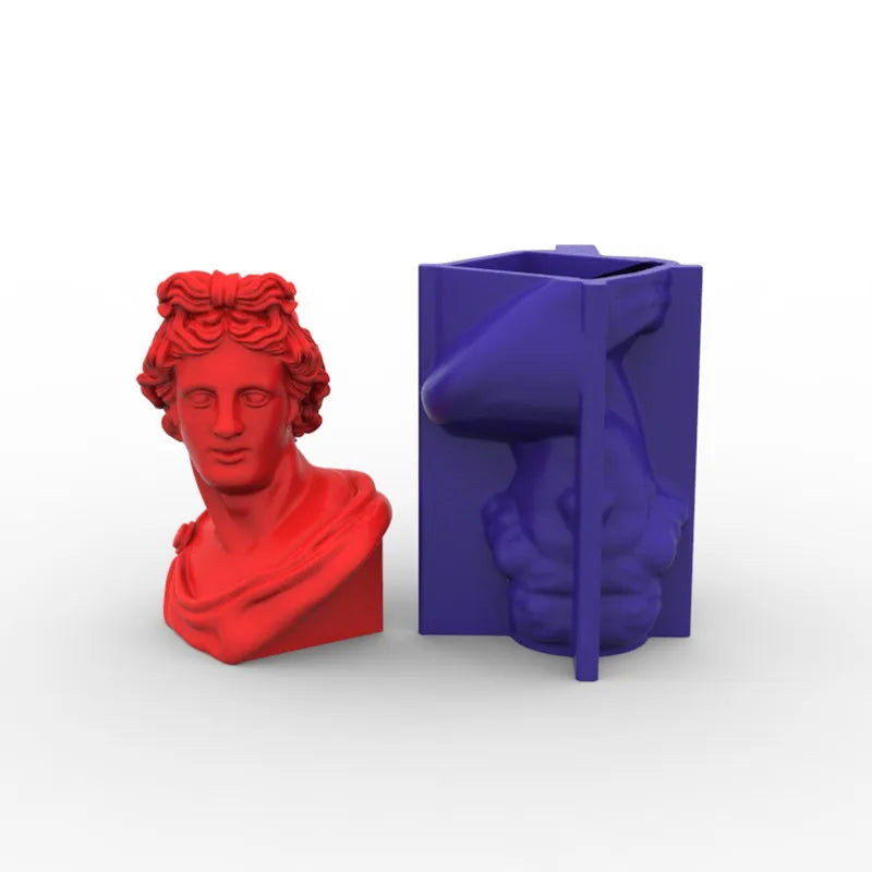 ๐๏ธ DIY Greek Goddess Candle Mold โ Hera & Athena Silicone Mould for Wax, Plaster, and Resin Crafts