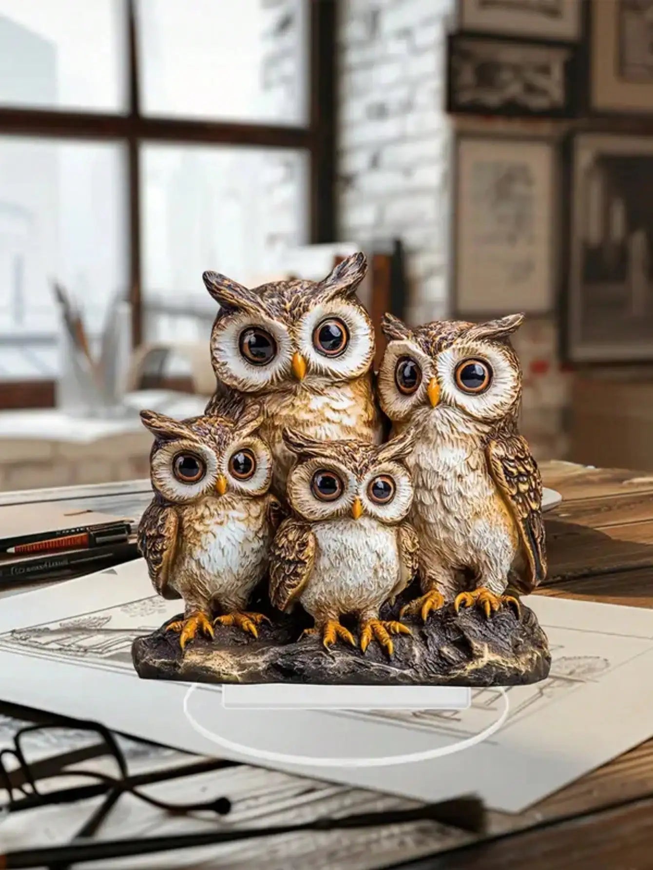 ๐ฆ Product Description โ Owl Family Collectible Statue