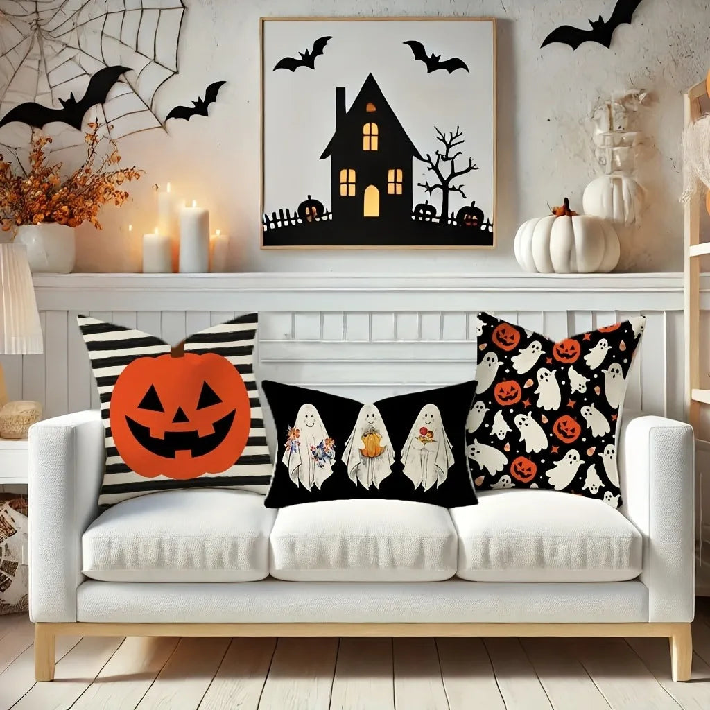 🎃👻 Halloween Magic Throw Pillow Covers 🐈⬛✨
