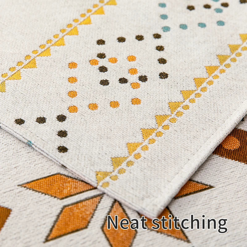 🛋️ Modern Geometric Sofa Mats – Anti-Slip, Machine Washable, Perfect for Spring & Summer