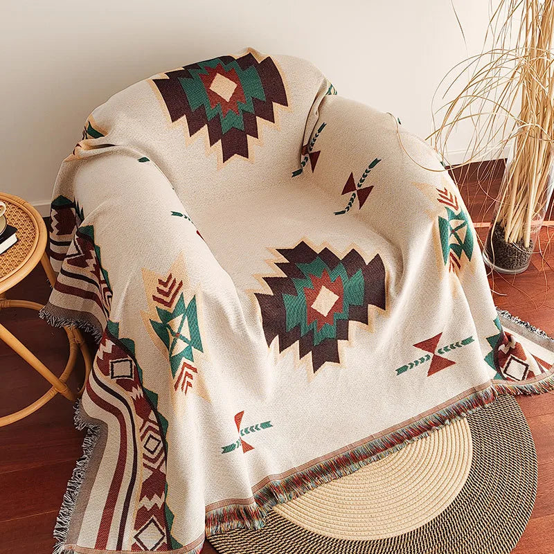 🛋️ Versatile Sofa Throw Blanket – Perfect for your living room, camping trips, picnics, and travel adventures!