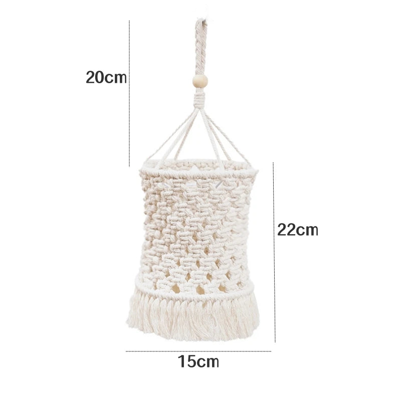 🌙 Hand-Woven Macramé Cotton Lampshade (Boho DIY Decor) ✨